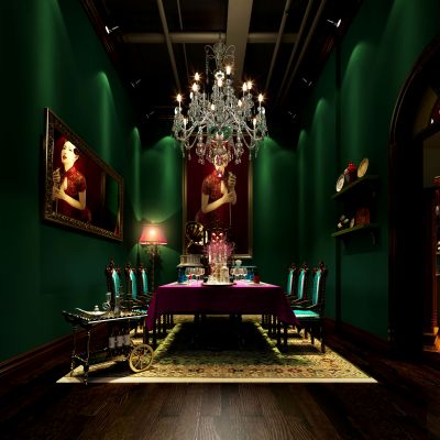 欧式风格餐厅包房