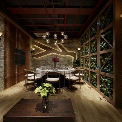 中式风格餐厅包房