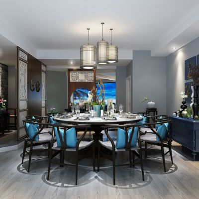 新中式餐厅包房