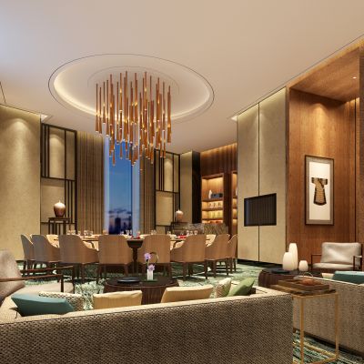 中式风格餐厅包房