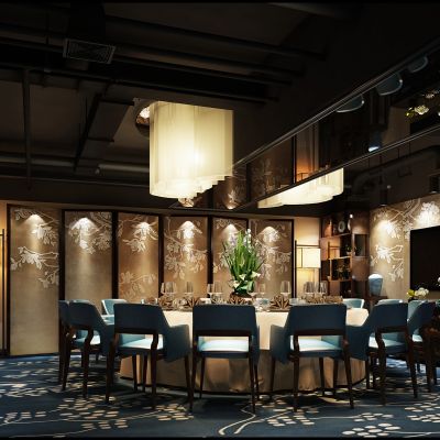 新中式风格餐厅包房