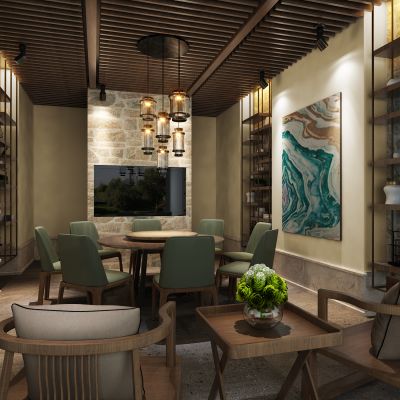 新中式餐厅包房