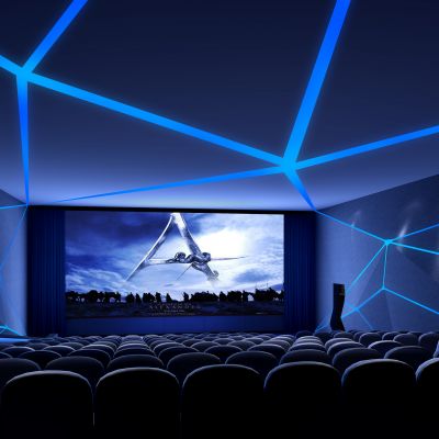 现代风格电影院3D模型