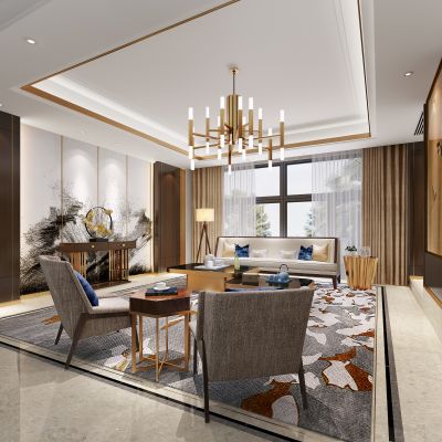 新中式风格会客室