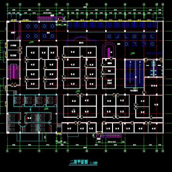 休闲中心水中央浴场建施图