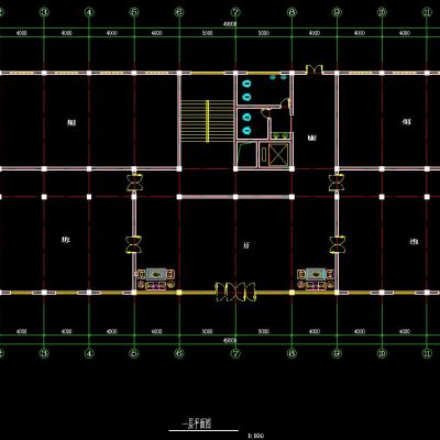 休闲中心建筑施工图