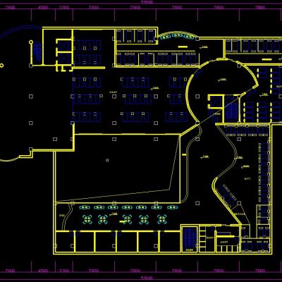 洗浴中心平面图