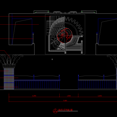 海丰桑拿立面施工图