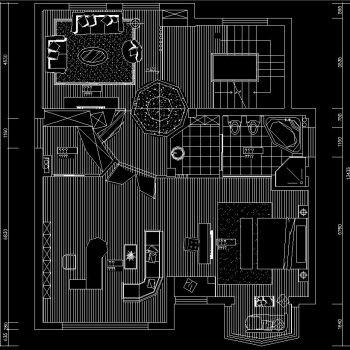 别墅现代风格施工图