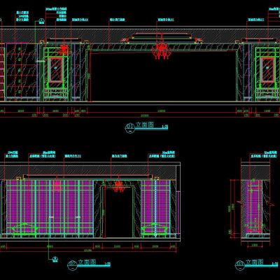 百度酒吧CAD施工图