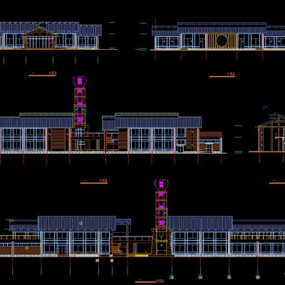 半岛会所建筑施工图