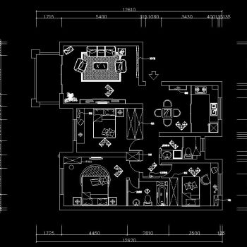 两居米粉色施工图