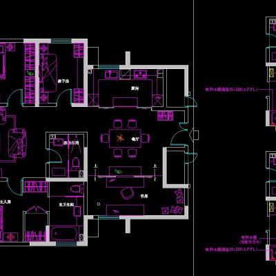 南京龙凤花园B户型样板房