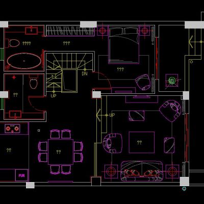 远大林语城B1户型施工图