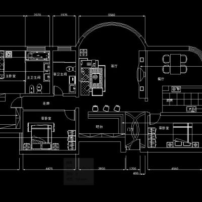 黑的经典风格施工图
