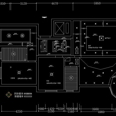 两室一书房施工图