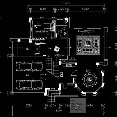 欧式别墅施工图
