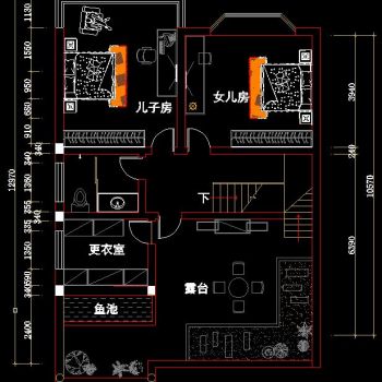 三层复式施工图