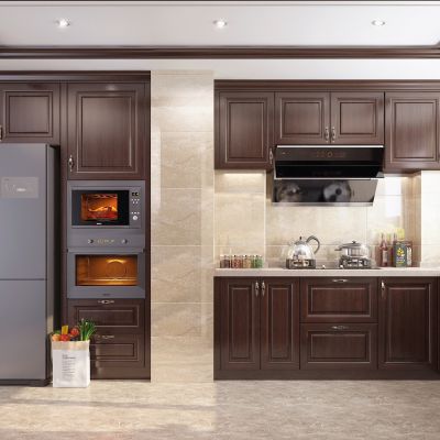 美式厨房橱柜  厨房电器 厨房用品