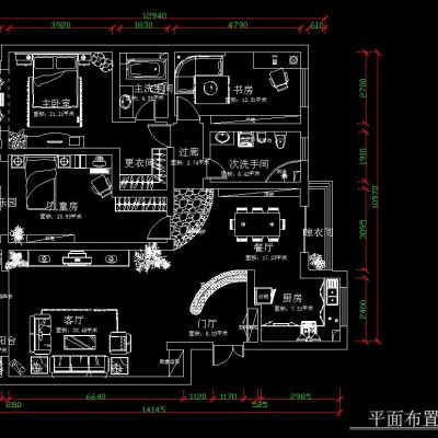 时尚简约施工图