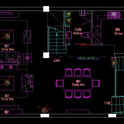 现代装饰设计施工图