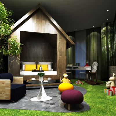 现代风格儿童房