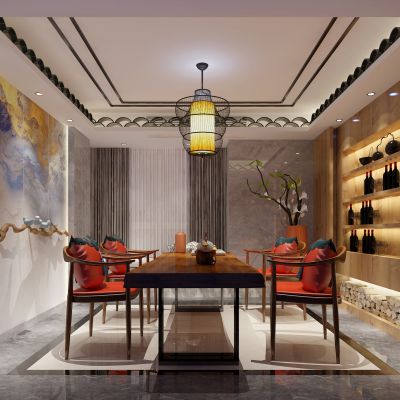 新中式风格茶室