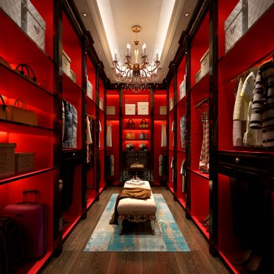 欧式风格衣帽间