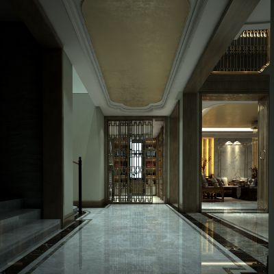 中式风格玄关过道