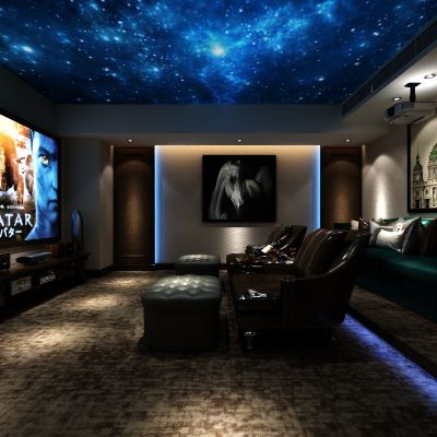 欧式风格家庭影院