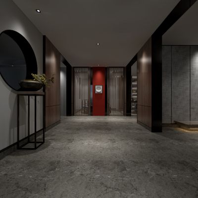 中式风格玄关过道