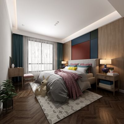 现代风格儿童房