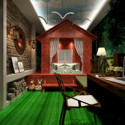 现代风格儿童房