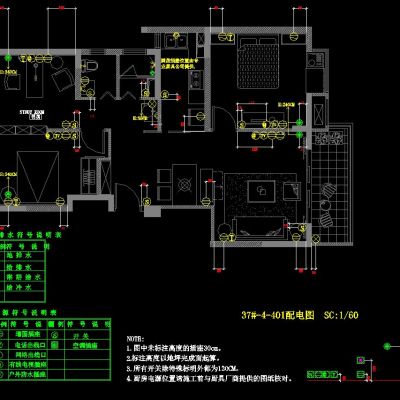 现代欧式混搭风格施工图