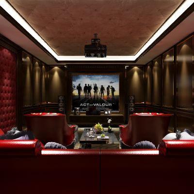 欧式风格家庭影院