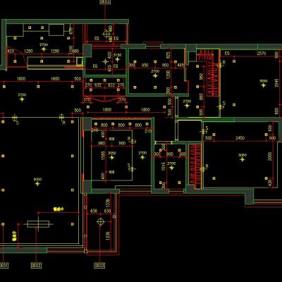 三居样板房施工图
