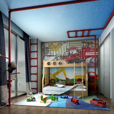 现代风格儿童房