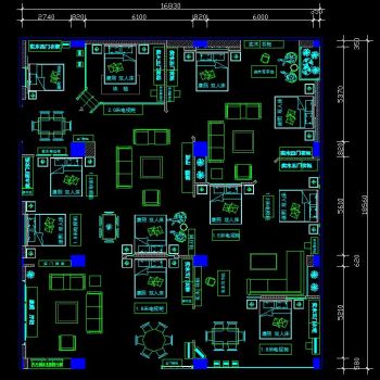 中式家具专卖店施工图