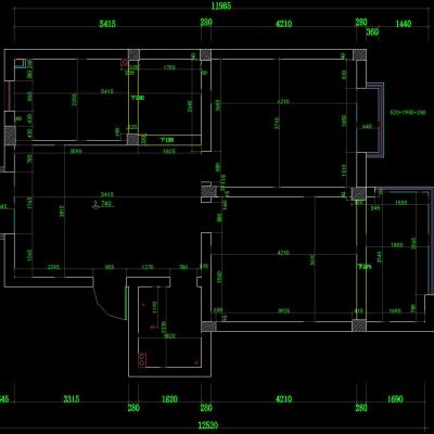现代温馨家装施工图