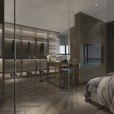 现代风格衣帽间