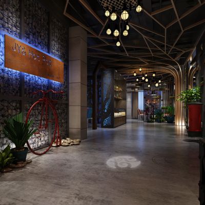 工业风走廊过道