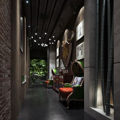 工业风走廊过道