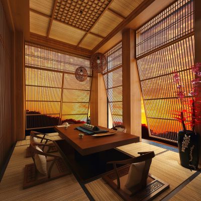中式榻榻米茶室