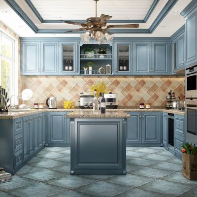 美式厨房橱柜 岛台 厨房电器 厨房用品