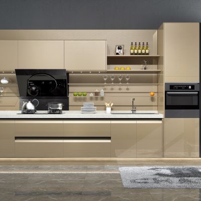 现代烤漆橱柜 厨房电器 厨房用品