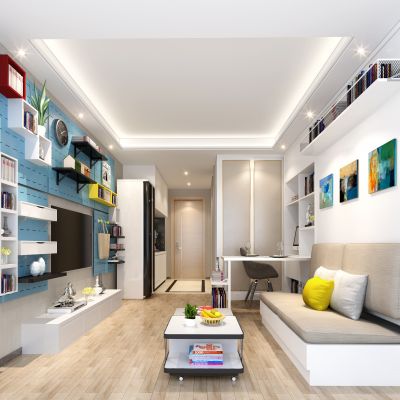 现代风格单身公寓