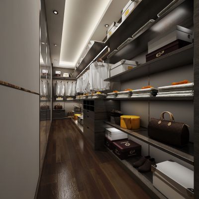 现代风格衣帽间