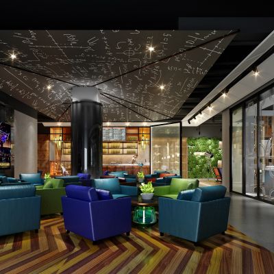 现代风格咖啡厅、面包房