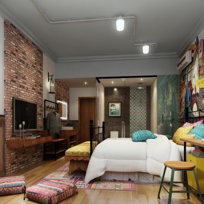 现代风格单身公寓