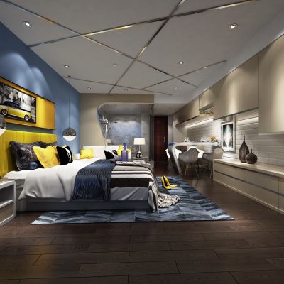 现代风格单身公寓